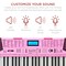 Best Choice Products 61-Key Beginners Complete Electronic Keyboard Piano Set w/ LCD Screen, Lighted Keys